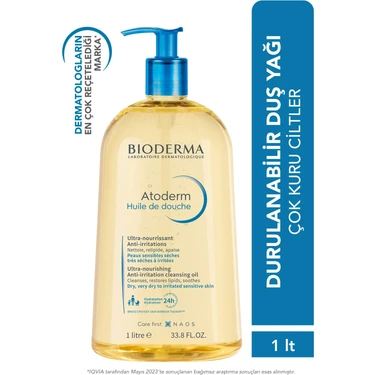 Bioderma Atoderm Shower Oil Kuru Cilt Nemlendirici ve Besleyici Duş Yağı Niasinamid Yetişkin Çocuk