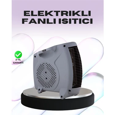 Marsilyan Taşınabilir Fanlı Isıtıcı Elektrikli Termik Korumalı Oda