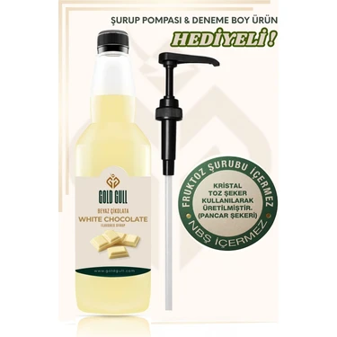 Gold Gull Beyaz Çikolata Aromalı Kahve ve Meyve Şurubu 700 ml Premium Lezzet