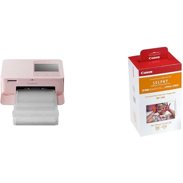 Canon Selphy CP1500 Pembe + RP108 Baskı Kağıdı  (Canon Eurasia