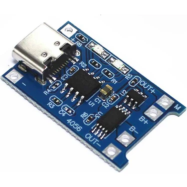 Elektromall TP4056 Lityum Pil Şarj Modülü