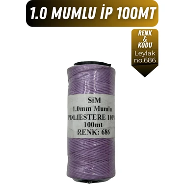 Onur Deri El Dikişi Için Mumlu Iplik 1.0mm 100MT Tüm Renkler, Hediye 1 Adet Saraç Iğnesi, Sim