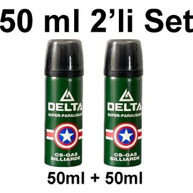 Erolav 2'li Delta Biber Gazı 50ML Taşınabilir Savunma Sprey