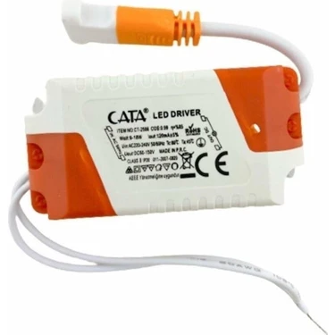 Cata Slim LED Panel Driver 9-12-15-18 W Aydınlatma Aksesuarı 220 V Güç ve 80C° Çalışma