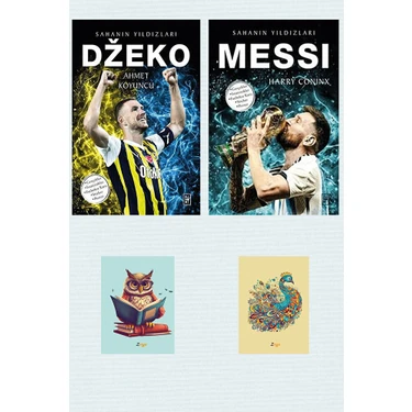 Dzeko - Messi - Sahanın Yıldızları - Parodi Yayınları - Not Defterli