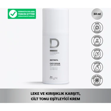 Dermoskin Be Bright Retinil Yüz Serumu | Yaşlanma ve Kırışıklık Karşıtı | 33