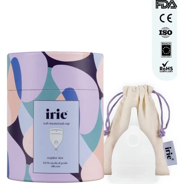 İrie Adet Kabı Regl Kabı Menstrüel Kap Menstrual Cup Yumuşak & Hassas / Alman %100 Medikal