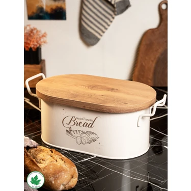 Tahta Kapaklı Metal Ekmeklik, Ahşap Kapaklı Ekmeklik (Bread
