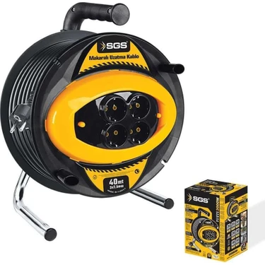 Uravas Store 2135 40 Metre Makaralı Uzatma Kablosu 3x2,5
