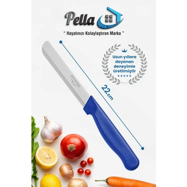 Pella (1 Adet) Ava Model Mutfak Bıçağı – Pratik ve Keskin – Paslanmaz Çelik Soyma & Doğrama