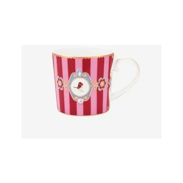 Pip Studio Love Birds Kırmızı Pembe Porselen Kupa 150
