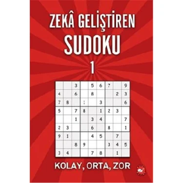 Beyaz Balina Yayınları Zekâ Geliştiren Sudoku1 Kolay, Orta, Zor 156 Sayfa Ramazan