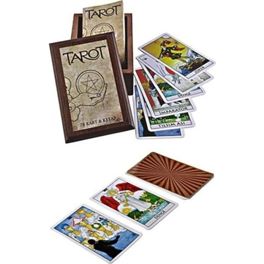 Delta Kültür Yayınevi Hilal Altundal Tarot Destesi ve Kitabı – 78 Kart, 161 Sayfa, Ahşap Kutulu