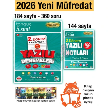 Tonguç Akademi 5. Sınıf 2026 2. Dönem Yazılı Denemeleri ve
