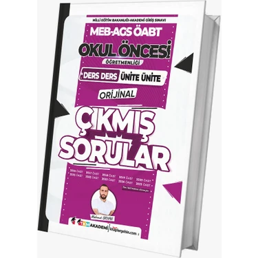 TKM Akademi 2026 Okul Öncesi Öabt Ders Ders Ünite Ünite Çıkmış