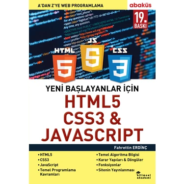 Yeni Başlayanlar için Html5 Css3 & Javascrıpt - Fahrettin