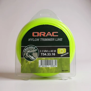 Orac 3,3 mm Kalınlıkta 46 m Uzunluğunda Sarı Tırpan Misinası Zorlu Koşullara
