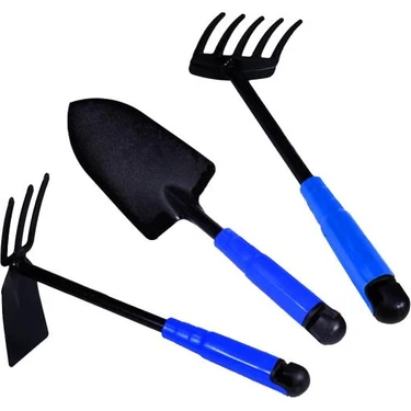 Escpowertools Hobi Bahçe Seti 3’lü Kürek Tırmık ve Çapa Çiçek Bakım