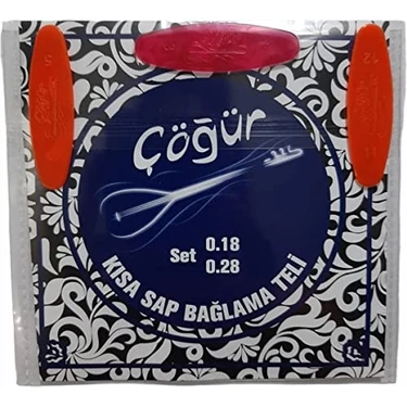 Kısa Sap Bağlama Saz 0.18 Tam Takım Tel + 3