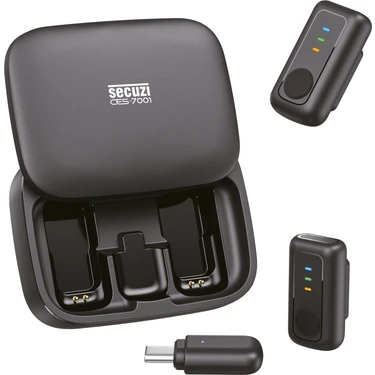 Secuzi Mini Mic 2 Kişilik Kablosuz Yaka Mikrofonu / Youtube / Podcast /