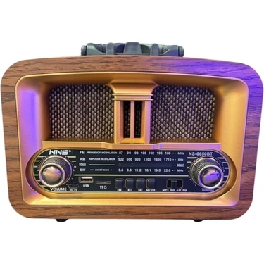 Özgün Adım® Taşınabilir Klasik Am/fm/sw  Retro Ev Radyo USB ile Şarj Olabilen Retro