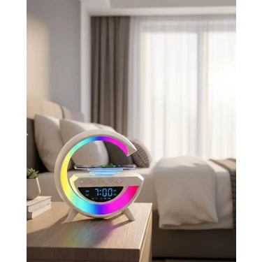 Epilons Kablosuz Bluetooth Hoparlör Rgb Aydınlatmalı Çoklu Medya