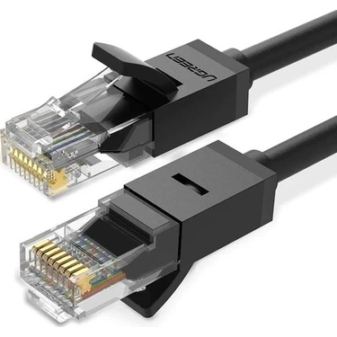 UGREEN CAT6 Ethernet Kablosu, 5 Metre, Siyah,