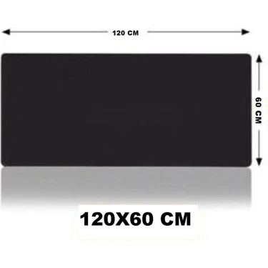 Game-X 4xl 120*60  cm  Siyah Kaymaz Deskpad Kenar